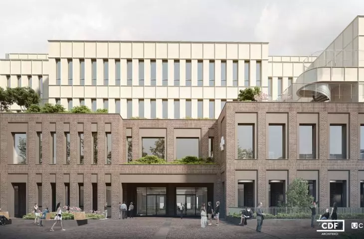 The new building of the W. Dega Orthopedic and Rehabilitation Clinical Hospital in Poznan, visualization