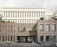 nowy budynek Ortopedyczno-Rehabilitacyjnego Szpitala Klinicznego im. W. Degi w Poznaniu, wizualizacja