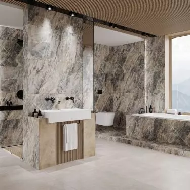 Ceramic tiles are a great material for the bathroom
