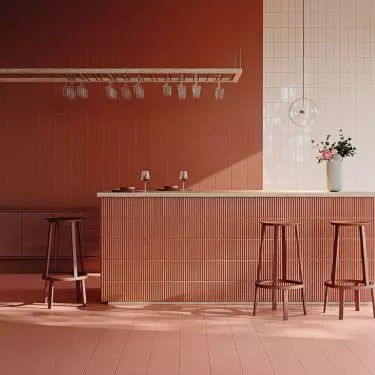 Ceramic tiles are ideal for the kitchen