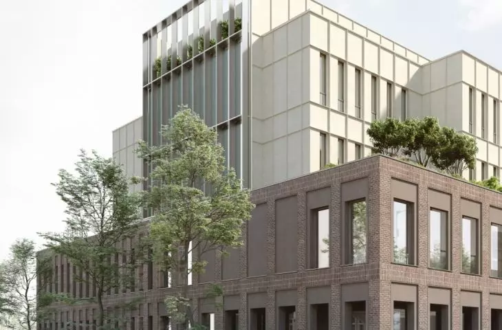 nowy budynek Ortopedyczno-Rehabilitacyjnego Szpitala Klinicznego im. W. Degi w Poznaniu, wizualizacja