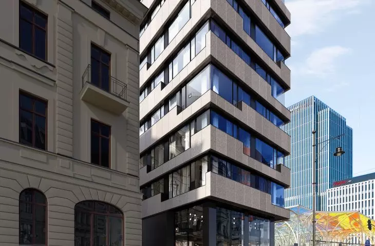 view of the ground floor from the side of Piotrkowska Street