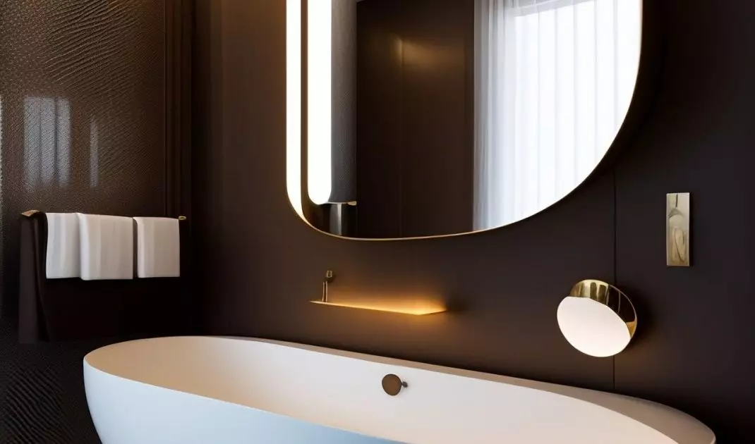  A bathtub with an interesting design enhances the aesthetics of the bathroom. It helps create an atmosphere of luxury. From the point of view of ecology and economy, it is not the best solution, so it is worth choosing beautiful, but small bathtubs.
