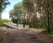 Pedestrian and bicycle bridge in Owińskach near Poznań, design: Atelier Paweł Byrski