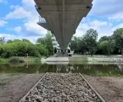kładka pieszo-rowerowa w Owińskach k/Poznania, proj.: Atelier Paweł Byrski