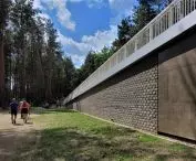 kładka pieszo-rowerowa w Owińskach k/Poznania, proj.: Atelier Paweł Byrski