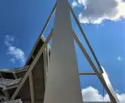 Pedestrian and bicycle bridge in Owińskach near Poznań, design: Atelier Paweł Byrski
