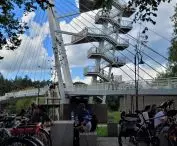kładka pieszo-rowerowa w Owińskach k/Poznania, proj.: Atelier Paweł Byrski