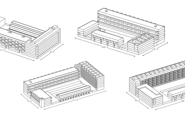 zróżnicowana typologia budynków w projekcie Stadstuinen w Rotterdamie (proj.: KCAP)