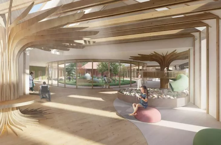 Hospice entrance area