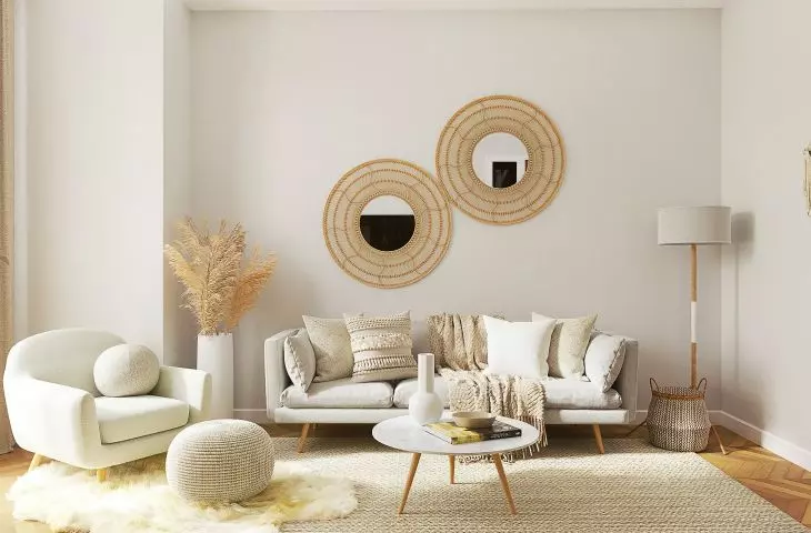 Scandinavian-style furniture has soft shapes, neutral colors and is often made of natural materials.