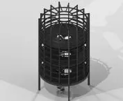 Yoga cabin, construction model