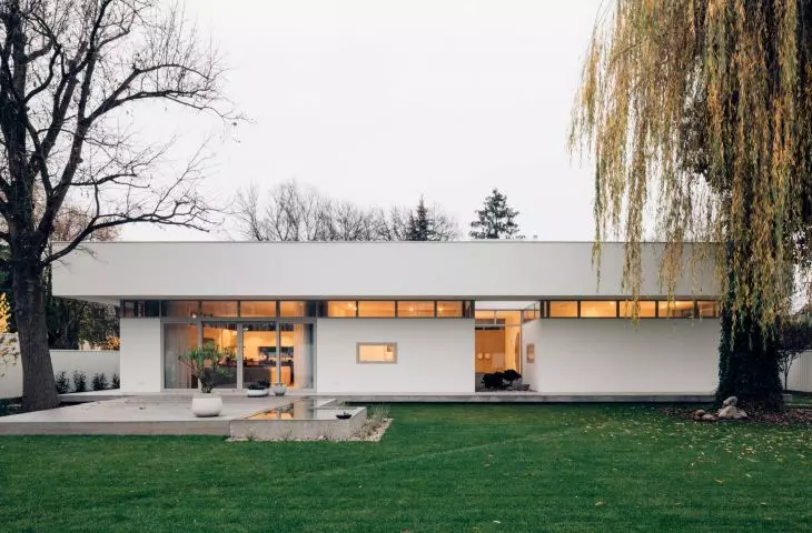 view of the house from the garden