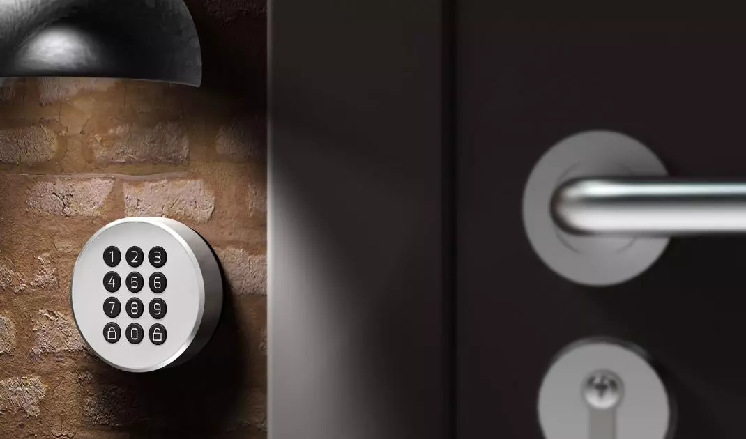 Handles with additional security features will work well for exterior doors