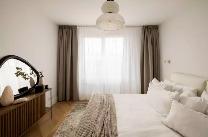 Bedroom is an oasis of calm for parents