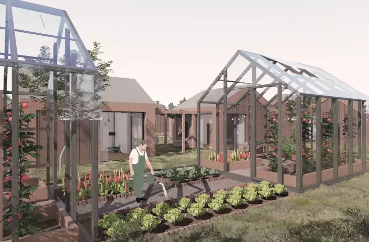 Greenhouse at the settlement