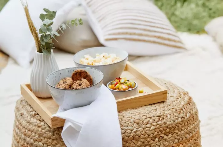 Some poufs will even work well as a table