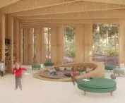 Strefa zabaw w projektowanym hospicjum