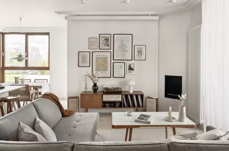 Retro-style furniture creates interior character