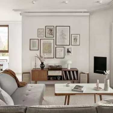 Retro-style furniture creates interior character