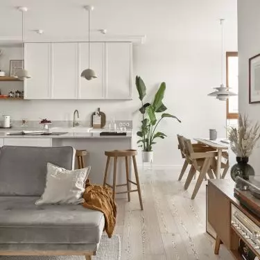 The interior is dominated by bright colors