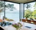  The living area has a panoramic view of the fjords