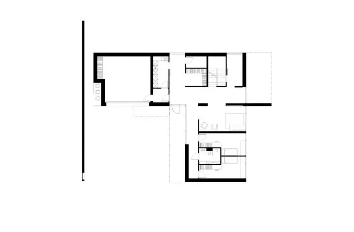 House in Norway, first floor plan