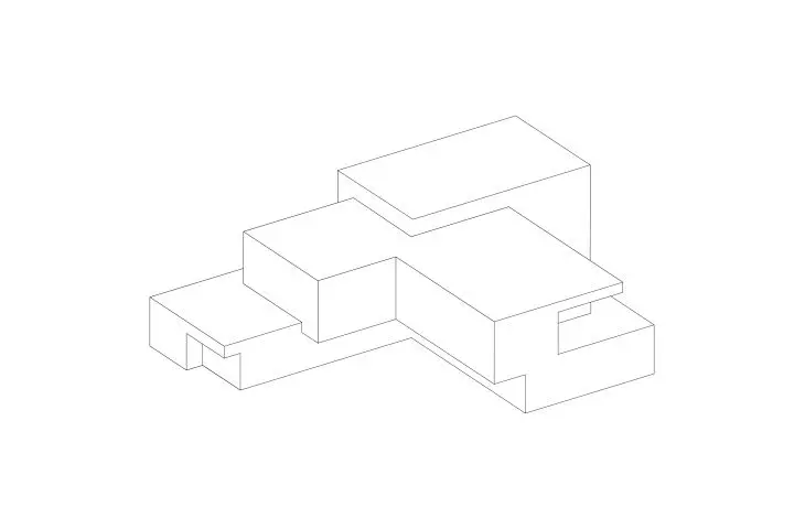 House in Norway, axonometry