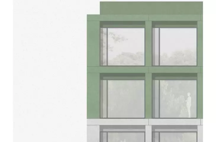 Art high school, facade detail