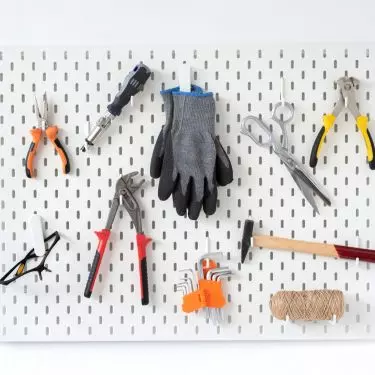 Hang smaller items on special boards