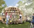 The Sphere of Books can stand in any public space