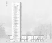 tower, long section