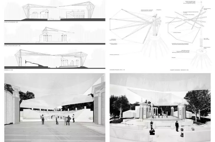 Results of the competition for the design of the canopy for the Amphitheatre in the Royal Łazienki Park