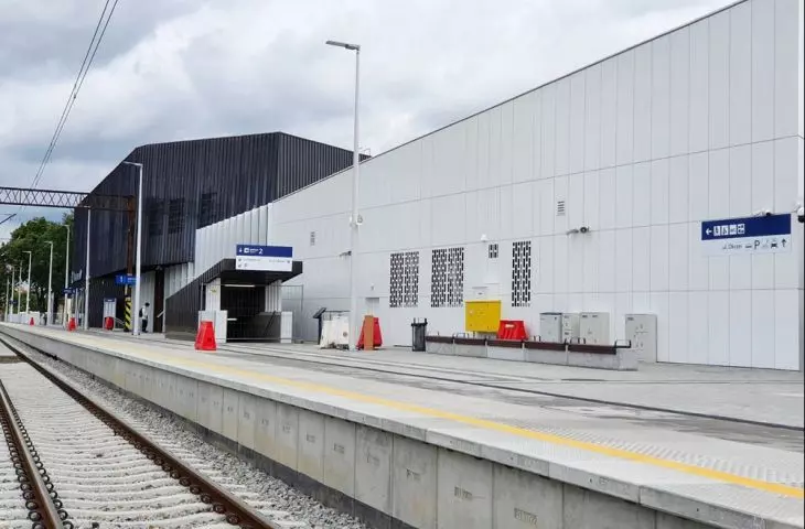 widok od strony peronów