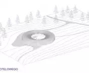 Axonometry of the hotel
