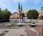 teren pod rozbudowę WCO przy ul. św. Marii Magdaleny; widok od południa