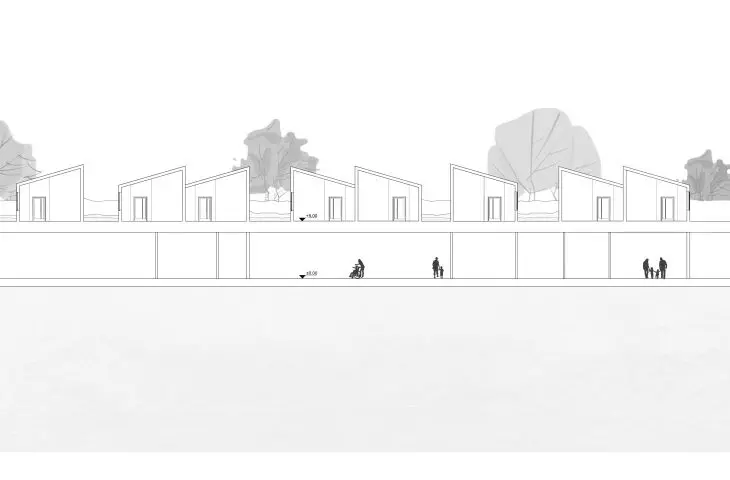 Hospice, cross section B-B