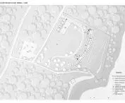 Hospicjum nad Soliną, plan zagospodarowania terenu