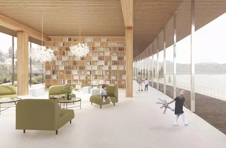 The common parts of the hospice are located on the first floor