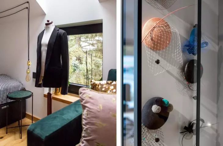 The girl's room is inspired by her passion for tailoring