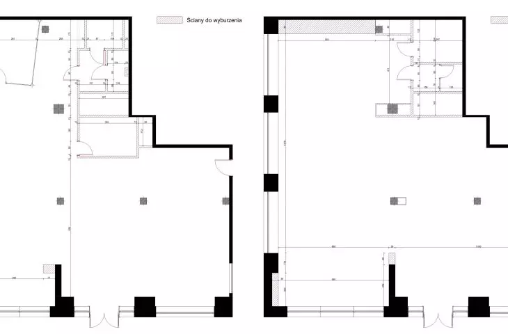 Postpandem coworking space in Szczecin, demolitions
