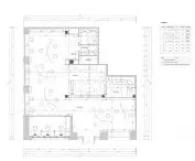 Postpandem coworking space in Szczecin, functional layout