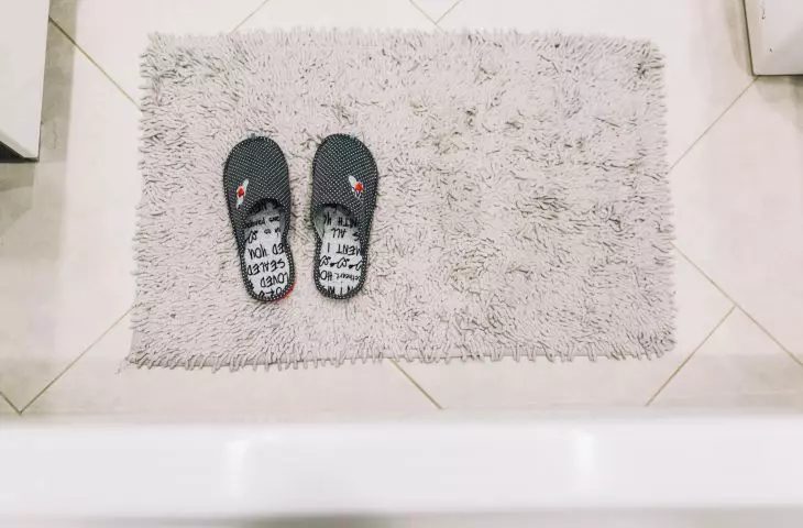 A rug with a non-slip surface will increase safety