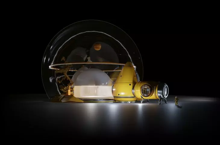 During the installation phase, the module inflates the coating to form a protective barrier