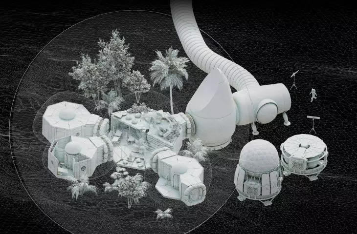 Recreational module with live plants
