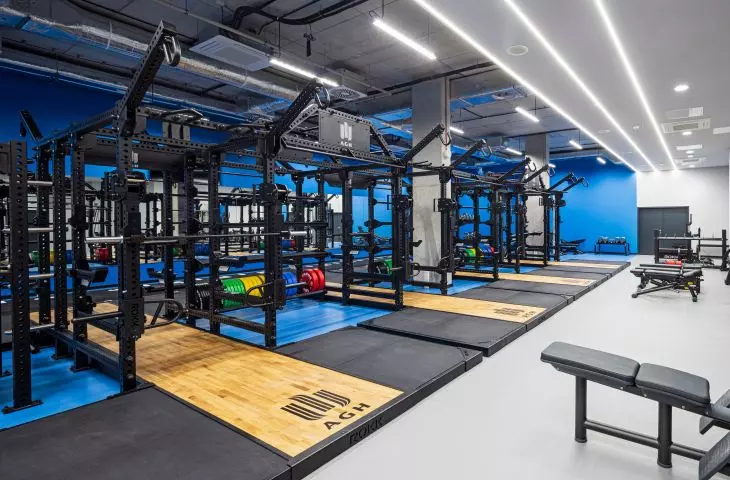 One of the gyms in the new AGH sports hall