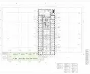 AGH multipurpose sports hall, 3rd floor plan