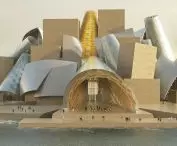 koncepcja największego  na świecie Muzeum Guggenheima, które zaprojektował Fank Gehry w charakterystycznym dla siebie stylu