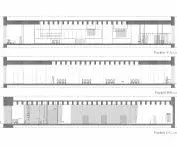 Arrangement of the first floor of the Museum of the Princes Lubomirski, cross sections