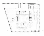 Arrangement of the first floor of the Princes Lubomirski Museum, projection